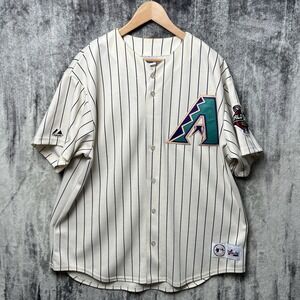 Vintage Majestic Arizona Diamondbacks 2001 World Series Jersey Size XL USA